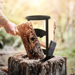 manual log splitter for firewood made of hard steel
