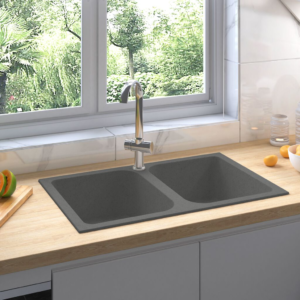 kitchen sink grey 760x480x184 mm