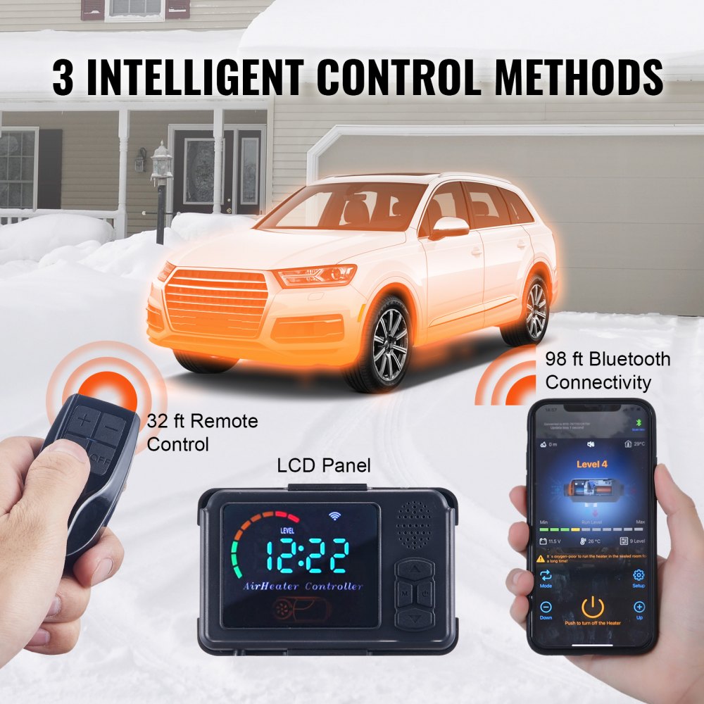 Diesel Air Heater All-in-one 12V 8KW Bluetooth App - Image 6
