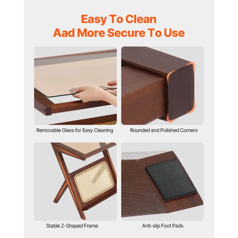 rattan coffee table z shaped rattan coffee table 1 tier for living room