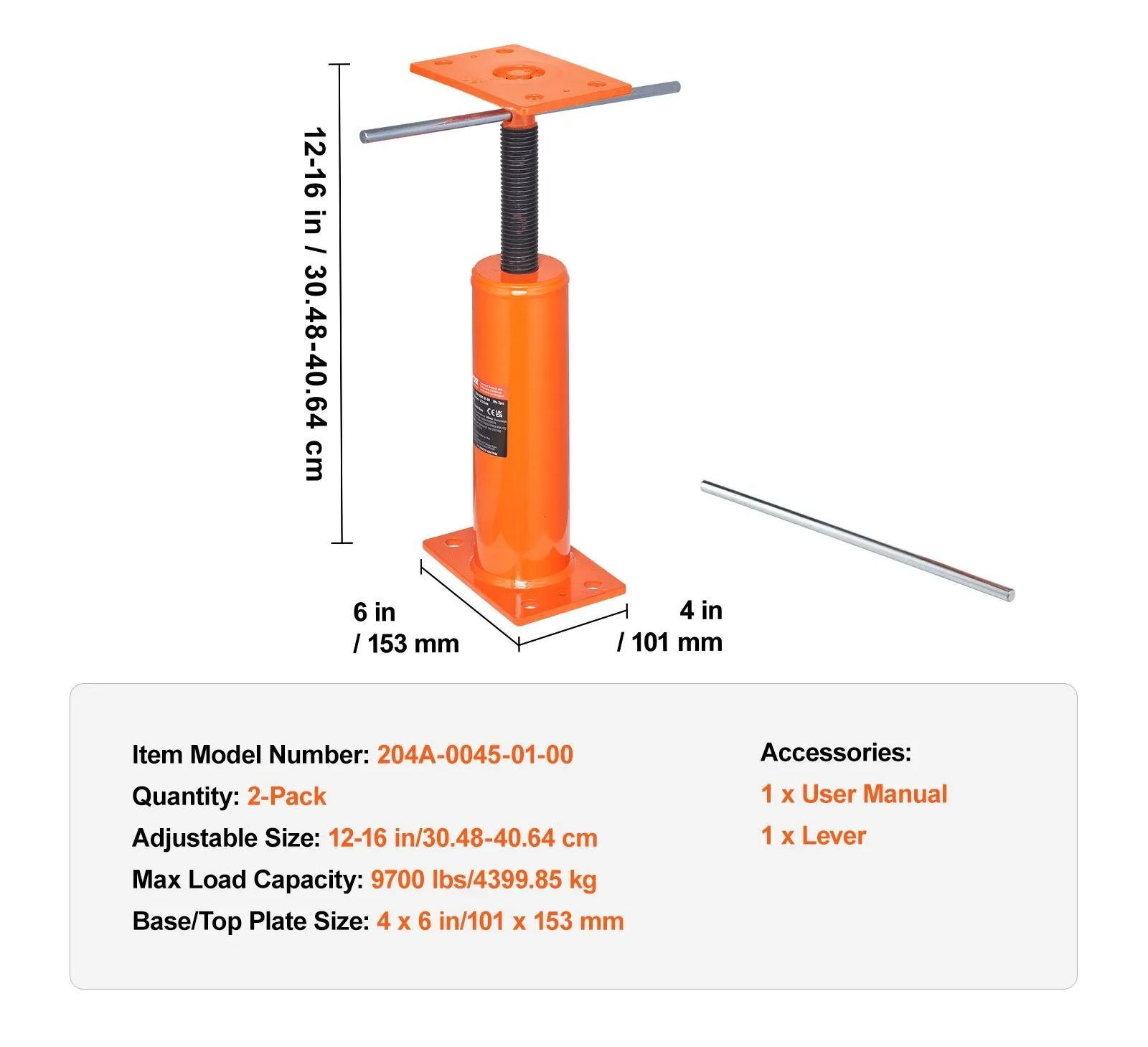 Adjustable Floor Jack Post - Twin Pack - Image 8