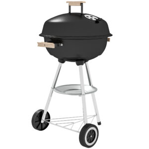 Kettle Charcoal BBQ Grill with Lid & Smoker Vent