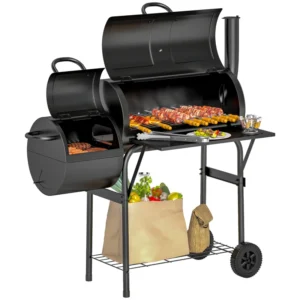 Charcoal BBQ Grill with Smoker
